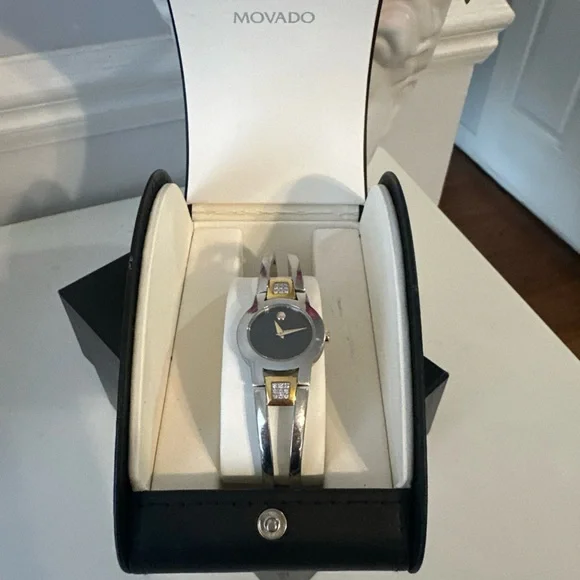 Movado Silver and Gold Women's Watch